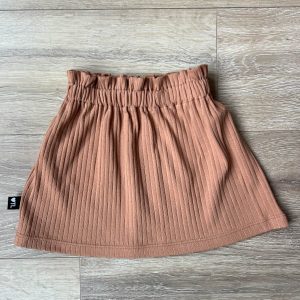 Paperbag skirt toffee (brede rib)