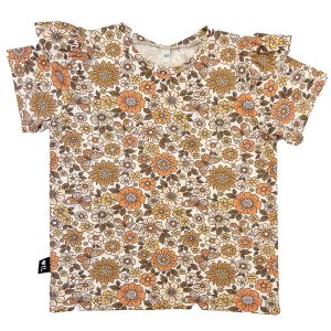 Shirt ruffles flowers en butterflies 86