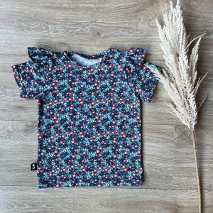 Shirt bloemen blauw