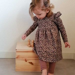 Jurkje saar bloemen oud mauve