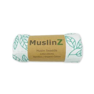 Hydrofiele Doek (XXL) – Bamboe & Biologisch Katoen – Green Leaf – MuslinZ