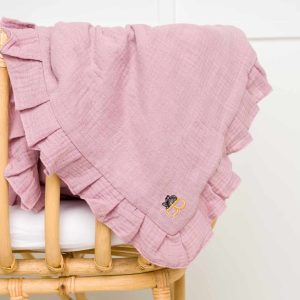 Hydrofiel & Deken Ruffle Blush