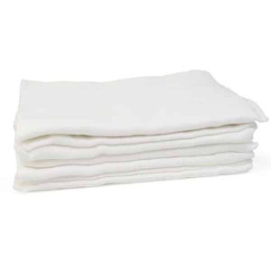 Hydrofiele Luiers – Biologisch Katoen Wit – 5 stuks – Grünspecht