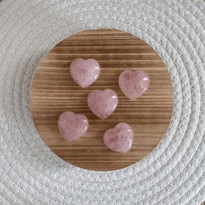 Rozekwarts Hartje (3cm)
