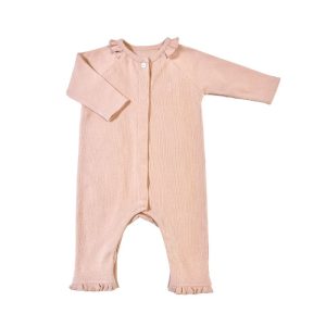 Babypakje rib pink hearts