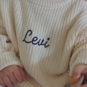 Chunky knitted sweater – Ecru