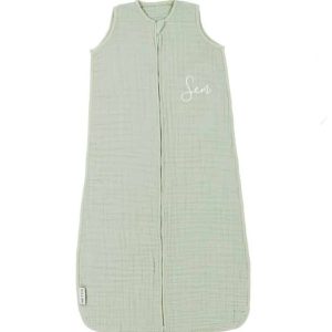 Hydrofiel slaapzak groen met naam