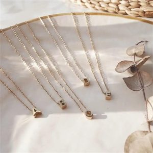Ketting met letters (initialen) RVS