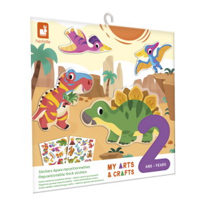 Janod Atelier – 2 jaar – Herkleefbare stickers Dino