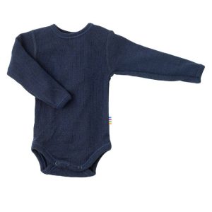 Romper lange mouw wol – navy