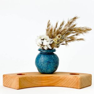 Blauw kraagvaasje steker