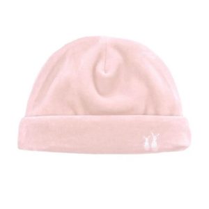 Velours Babymutsje Blush Pink