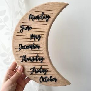 Uitbreidingsset- maanden & dagen zwart