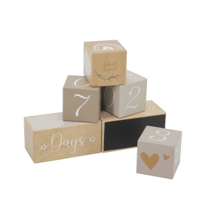 Mijlpaal Blokken Hout Nougat – Label Label