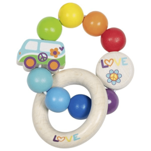 Houten grijpring Hippy Busje