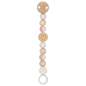 Houten speenkoord Hart