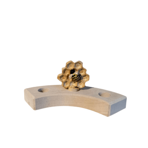 Honingraat met bijtje steker