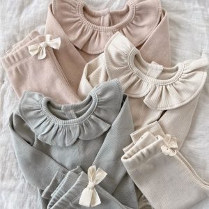 Rib Ruffle Kledingsetje