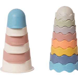 Bioplastic Stapeltorens – Set Van Twee Stuks