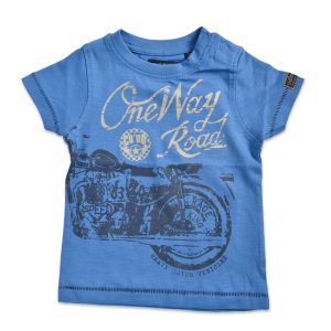 Blue Seven T-shirt One Way Road Blue