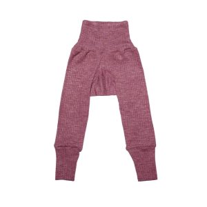 Broekje wol zijde katoen wijnrood