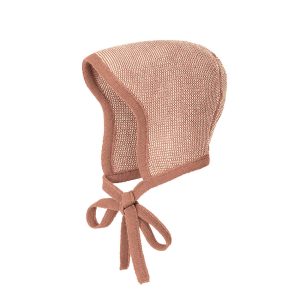 Strikmutsje wol rose