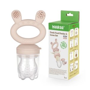 Fruitspeen en Bijtring – Siliconen – Blush – Haakaa