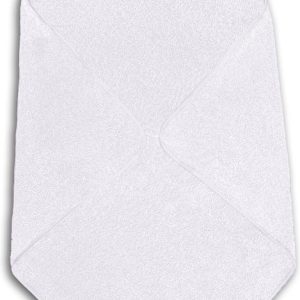 Funnies Badcape Wit 80×80 cm – Zachte Badcape Baby / Omslagdoek / Handdoek met Capuchon – Gemaakt van 100% Katoenen Badstof – Absorberend en Comfortabel – Perfect voor Warmte en Droogte na het Badderen