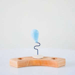 Blauwe ballon steker