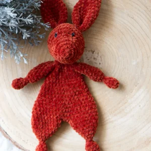Softie | Gehaakt knuffeldoekje konijn brick