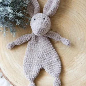 Softie | Gehaakt knuffeldoekje konijn taupe
