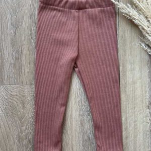Legging roze klei (fijne rib)