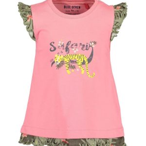 Mouwloos shirt safari roze