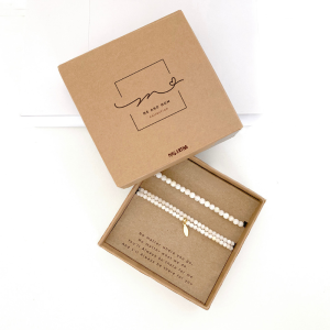 Mrs Ertha | Me & Mom armbandenset Light shell