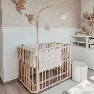 Co-sleeper ledikant naturel met matras