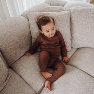 Softie | Broekje rib bruin