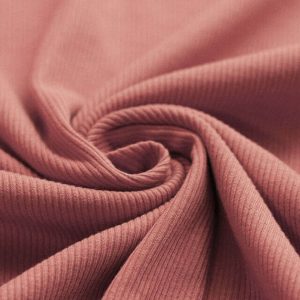 Paperbag skirt roze klei (fijne rib)