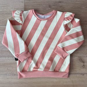 Sweater streepjes (french terry)